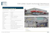 FOR LEASE: South Anchorage Warehouse · 2020. 2. 10. · FOR LEASE: South Anchorage Warehouse 2430 Cinnabar Lp., Anchorage, AK For Lease (907) 240-9489 Contact Sam Steele + 907.240.9489