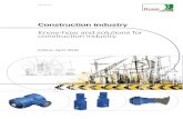 (1) Construction industry · 2019. 7. 23. · Construction industry Know-how and solutions for construction industry Edition April 2016 K Rossi S.p.A. Via Emilia Ovest 915/A 41123