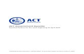 ACT Government Gazette · 2019. 5. 9. · ACT Government Gazette | 02 May 2019 . 2 . VACANCIES Calvary Health Care ACT (Public) Critical Care . Registrar/SRMO . Registrar year 1 -