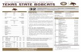 2017-18 WOMEN’S BASKETBALL GAME NOTES TEXAS STATE … · 2018. 3. 11. · ^- Hatter Classic Game (DeLand, Fla.) * - Sun Belt Conference Game # - Sun Belt Conference Championship