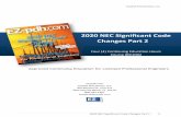 EE2002-2020 NEC Significant Code Changes Part 2...2020 NEC Significant Code Changes Part 2 4 . Introduction. Every three years, the National Electrical Code® (NEC®) is revised and