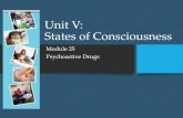 LHS Psych (AP & INTRO) - Unit V: States of …phillipsych.weebly.com/uploads/5/1/5/1/51514341/...States of Consciousness Module 25 Psychoactive Drugs Tolerance & Addiction 25-1 Psychoactive