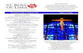 SUNDAY MASSES WEEKDAY MASSES SACRAMENT OF · PDF file 16/08/2020  · Breakfast, we invite our St. Rose Parish family to join together in celebrating the patron Saint of our parish.