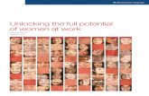 Unlocking the full potential of women at work/media/McKinsey/Business...Unlocking the full potential of women at work 3 As almost all participants have made gender diversity a priority,