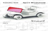 Yamaha G22 Sport Windshield - All Sports Manufacturing€¦ · Sport Windshield instruction manual Yamaha G22 1-866-291-5244 PARTS Sport Windshield (1) Reinforcement Holder (2) 5/16”