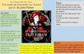 Form Prayer W/C 22 June: Prayer: This week we remember our … · 2020. 6. 19. · Form Prayer W/C 22nd June: This week we remember our School patron: St John Fisher Mission: What