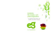 EUROPA för studie- och yrkesvägledare · dimensionen inom studie- och yrkesvägledning att studie- och yrkesvägledare i sitt dagliga arbete , i samtalet med sökande, tar upp internationella