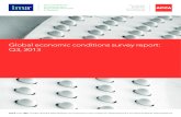 Global economic conditions survey report: Q3, 2013...Fieldwork for the Q3, 2013 GECS was carried out between 15 August and 4 September 2013, and drew 2,021 responses from ACCA and