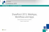 SharePoint 2013, WebApps, Workflows and Appsdownload.microsoft.com/download/4/0/B/40B72252-30D... · SharePoint 2013, WebApps, Workflows and Apps Samuel Zürcher, Senior Consultant