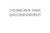 CYCLONES IRMA MARIA QUELS ENSEIGNEMENTS€¦ · Cyclone IRMA • Il est le deuxième ouragan majeur, catégorie 5, sur l'échelle de Saffir-Simpson, après l'ouragan Harvey, catégorie