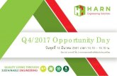 Q4/2017 Opportunity Day · ห อง 603อาคารบี ชั้น 6อาคารตลาดหลักทรัพย แห งประเทศไทย Q4/2017 Opportunity