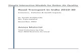 Road Transport in India 2010-30...Simple Interactive Models for Better Air Quality Road Transport in India 2010-30 Emissions, Pollution & Health Impacts Dr. Sarath Guttikunda Ms. Puja
