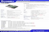 Intel® 6th /7th Gen Intel® Core™ - Taiwan Commate · Intel® 6th /7th Gen Intel® Core™ U-series Processor LE-37G 3.5 inch Miniboard Features Intel® 6th /7th Gen Core™ U-series