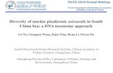 Diversity of marine planktonic ostracods in South China ...€¦ · Radiolarian Copepod Comb jelly. Ostracod. Introduction . Ostracods (Crustacea, Ostracoda) ... Introduction Previous