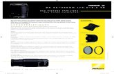 DX 50–250mm f /4.5–6.3 VR - Nikon · NIKKOR Z DX 50–250mm f/4.5–6.3 VR Type Monture Nikon Z Format Format DX Nikon Focale 50-250 mm Ouverture maximale f/4.5-6.3 Ouverture