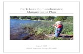 Park Lake Comprehensive Management Plan Lake... · 2009. 3. 4. · Park Lake Comprehensive Management Plan August 2007 WDNR Approved January 12, 2009
