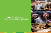 2017-2018 ANNUAL REPORT · Organization educated Mission Philosophy Respect, engagement individuel et collectif, volonté Values Volunteers For the past 56 years, our organization