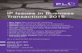 IP Issues in Business Transactions 2015 - K&L ... Seoul, South Korea Judith L. Church Debevoise & Plimpton LLP New York City Debra A. Dandeneau Weil, Gotshal & Manges LLP New York