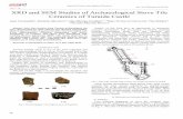 XRD and SEM Studies of Archaeological Stove Tile Ceramics ... · ceramics are of local origin and production. Keywords: archaeological ceramics, stove tiles, XRD, SEM. and the technological