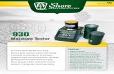 Moisture Tester · The Shore Model 930 Moisture Tester delivers quick, accurate results when testing a multitude of commodities. Featuring an integrated scale and moisture tester,