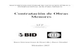 Contratación de Obras Menores€¦ · Prefacio Estos Documentos armonizados por la Secretaría de la Función Pública (SFP), el Banco Interamericano de Desarrollo y el Banco Mundial