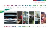 TRANSFORMING - Bosch in India · 2020. 8. 14. · The Bosch Group is a leading global supplier of technology and services. It employs roughly 402,000 associates worldwide (as of December
