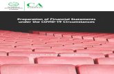 Preparation of Financial Statements under the COVID-19 ... · Preparation of Financial Statements under the COVID-19 Circumstances. We are witnessing unexpected and unprecedented