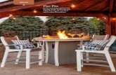 FIRE PITS - Dan's Porch and Patio...Crystal Fire Gems Standard with every fire pit Bay Shore Fire Pit #6530CONV Conversation Height 46" x 24"H #6530DIN Dining Height 46" x 30"H #6530COUN