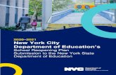 2020 2021 New York City2020–2021 New York City Department of Education’s School Reopening Plan Submission to the New York State Department of Education