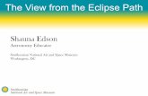 The View from the Eclipse Path - Amazon Web Services€¦ · Smithsonian National Air and Space Museum Washington, DC . Many public viewing events will be held! • Museums and science
