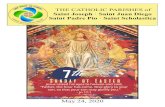 THE CATHOLIC PARISHES of Saint Joseph · Saint Juan Diego ... · 5/24/2020  · Saint Joseph · Saint Juan Diego Saint Padre Pio · Saint Scholastica May 24, 2020. Fr. Dale DeNinno