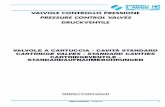 VALVOLE CONTROLLO PRESSIONE - Bondioli & Pavesi · 398scv0023a00 - 10-03-16 1 398scv0023a00 cartridgeventile - standardaufnahmebohrungen druckventile cartridge valves - standard cavities