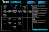 group DROP IN CLASS 10 CLASS PASS · 2020. 7. 31. · THE group CLASSES ˜ +liana CYCLE 6-7am +group FITNESS CLASSES M T W TH F S EVENING CLASSES MORNING CLASSES 905.877.0771 232