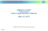 ENERGY STAR Televisions Version 8.0 Draft 2 Specification ... · 5/15/2017  · 1:05–2:45 Draft 2 Specification 1:05–1:20General Feedback 1:20–2:00ABC Persistence and Screen