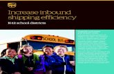 Increase inbound shipping efficiency - UPS€¦ · Increase inbound shipping efficiency K-12 school districts Simplify processes and reduce costs. Every year you purchase materials