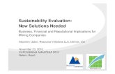 Sustainability Evaluation: New Solutions NeededJustmeans Ranked 17th by Newsweek and 621 by Justmeans. Page 7 Solution: How to credibly measure sustainability performance – perceived