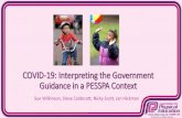 COVID-19: Interpreting the Government Guidance in a PESSPA ... · COVID-19: Interpreting the Government Guidance in a PESSPA Context Sue Wilkinson, Steve Caldecott, Nicky Scott, Jan