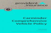 Carminder Comprehensive Vehicle Policy · 2019. 12. 8. · 3 / Provident Insurance - Carminder Comprehensive Vehicle Policy - June 2018 Contents Thanks for choosing Provident Insurance