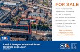 FOR SALE - OnTheMarket · FOR SALE Land & Garages at Mansell Street Stratford-upon-Avon CV37 6NR Town Centre Freehold Development Opportunity 0.15ha (0.370 acres) 51 Garages plus