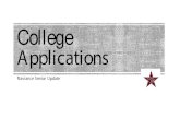 College Applications · 2019. 8. 29. · Username and Password are what you use for other accounts in CISD. Username is your three initials and the last four digits of your your CHS