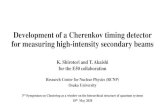 Development of a Cherenkov timing detector for measuring high-intensity secondary beamsbe.nucl.ap.titech.ac.jp/cluster/content/files/2020.05online/Kotaro... · Development of a Cherenkov