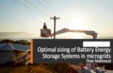 Optimal sizing of Battery Energy Storage Systems in …...Optimal sizing of Battery Energy Storage Systems in microgrids State Government-owned corporation that builds, maintains and