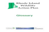2015 Rhode Island Wildlife Action Plan - Glossary · RHODE ISLAND WILDLIFE ACTION PLAN GLOSSARY Glossary - 2 Term Definition arbovirus a class of viruses transmitted to humans by