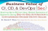 Business Value of CI, CD, & DevOps Secww.davidfrico.com/rico17l.pdfBusiness Value of CI, CD, & DevOps Sec Scaling Up to Billion User Global Systems of Systems Using END-TO-END AUTOMATION
