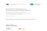 Australian Dialogue on Business and Human Rights · 1 Australian Dialogue on Business and Human Rights Overview On 30 July 2014, the Global Compact Network Australia (GCNA) and the