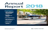 Annual Report2018 - Madison, WisconsinAnnual Fixed Route Ridership 1998 –201 Annual Boardings in Millions Metro experienced a 3.2% ridership increase in 2018. With 13.2 million rides,