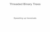 Speeding up traversalsds.nathanielgmartin.com/wk11/W11L2-Threaded_binary_trees.pdf · Defining Threaded Binary Trees • In a binary search tree, there are many nodes that have an