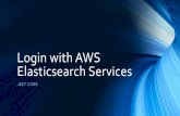 Login with AWS Elasticsearch Servic · PDF file •Elasticsearch is a distributed, open source search and analytics engine for all types of data, including textual, numerical, geospatial,