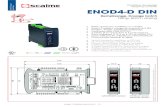 Data Sheet Weighing controller ENOD4-D DIN · IO+ : 0-10V/4-20mA, 2 E logiques, 1 E impulsions IO+ : 0-10V/4-20mA output, 2 logical In, 1 pulse In eNod4 -D -DI 00 0 * Non disponible