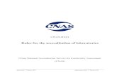 Rules for the accreditation of laboratories · Accreditation rules are important guarantees for the impartiality and standardization of CNAS accreditation work. This document is built